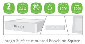 Intego SM Ecovision Ceiling Lights Techtouch Flush Fittings Intego SM Ecovision Ceiling Lights Techtouch Flush Fittings